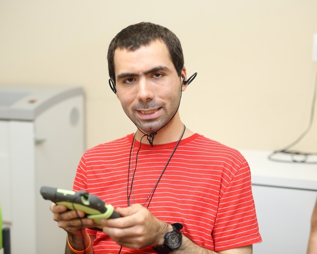 Ian listens to music