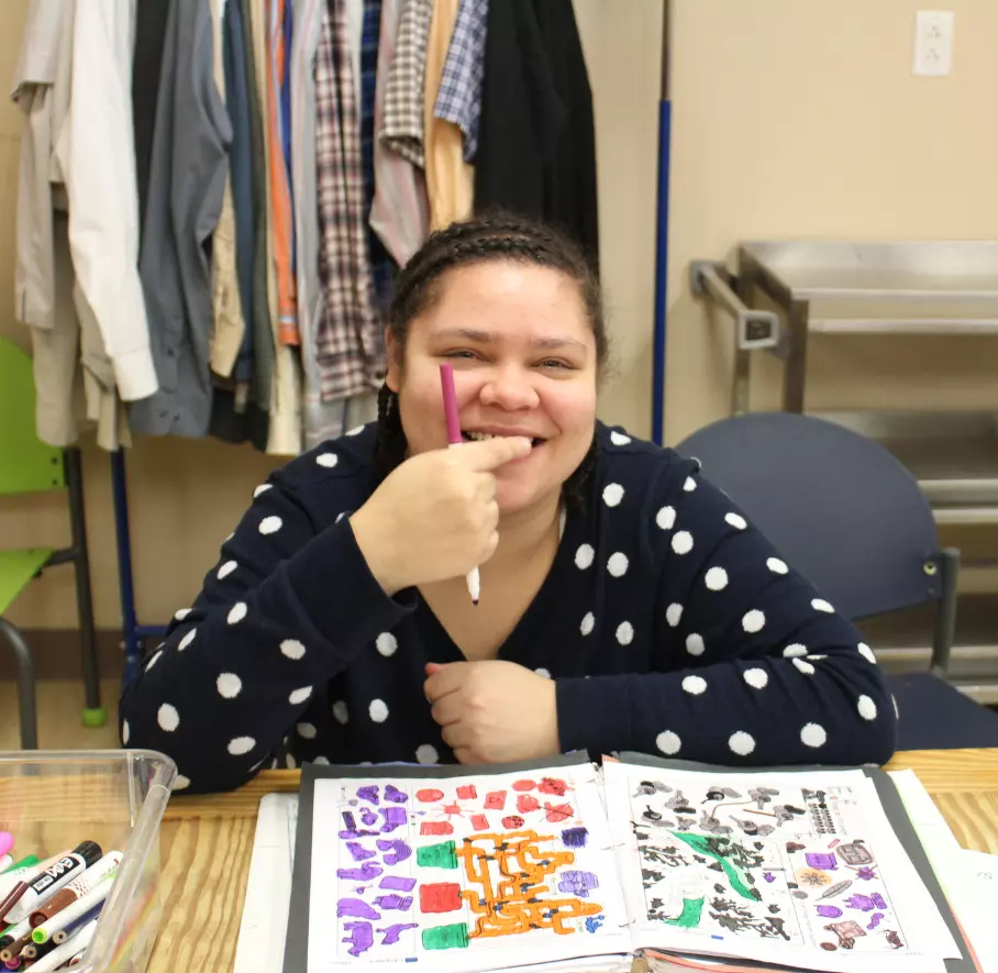 A child with a mentor